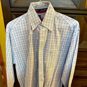 George Strait Men's Blue Checkered Shirt